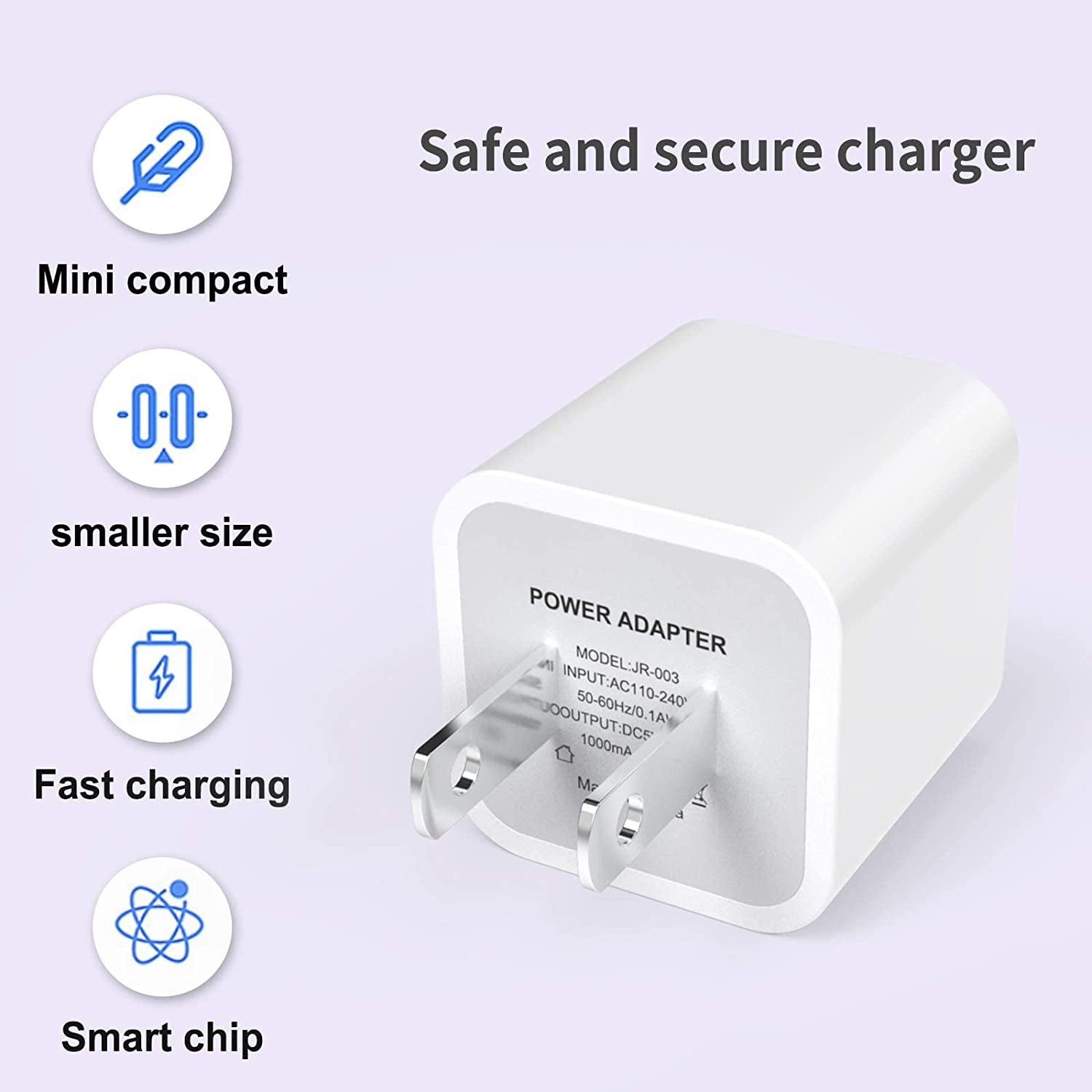3-Pack Iphone Charger,【Apple Mfi Certified】 Lightning Cable Data Sync Charging Cords with USB Wall Charger Travel Plugadapter Compatible Iphone 14Pro Max/13 Pro Max/12 Pro/11 Pro/Xs Max/Xr/X/8/7/Se  ZUQIETA   