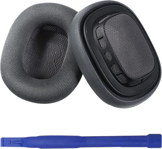 Replacement Ear Pads for Airpods Max Headphone Breathable Mesh Fabric Earpads Covers Easy to Install with Magnet Ear Pads Earmuff Repair Part(Dark Grey)  Adhiper   