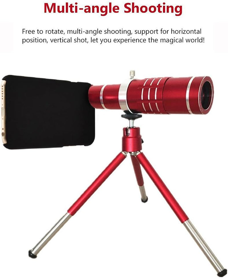 Youniker Optical Camera Lens Kit for Iphone 6,18X Manual Focus Telephoto Lens for Iphone 6S,Including 18X Aluminum Zoom Telescope Camera Lens with Tripod + Iphone6/6S Case  Youniker   