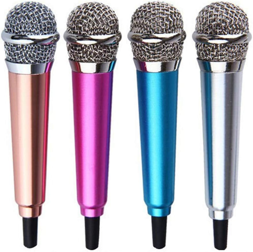 Ekqw015L [Mini Singing Mic Equipment 3.5Mm Mini Condenser Microphone Phone Karaoke Mic with Stand Singing Mic Equipment Mini Handheld Microphone for Mobile Phone Laptop Notebook Silver  ekqw015l   