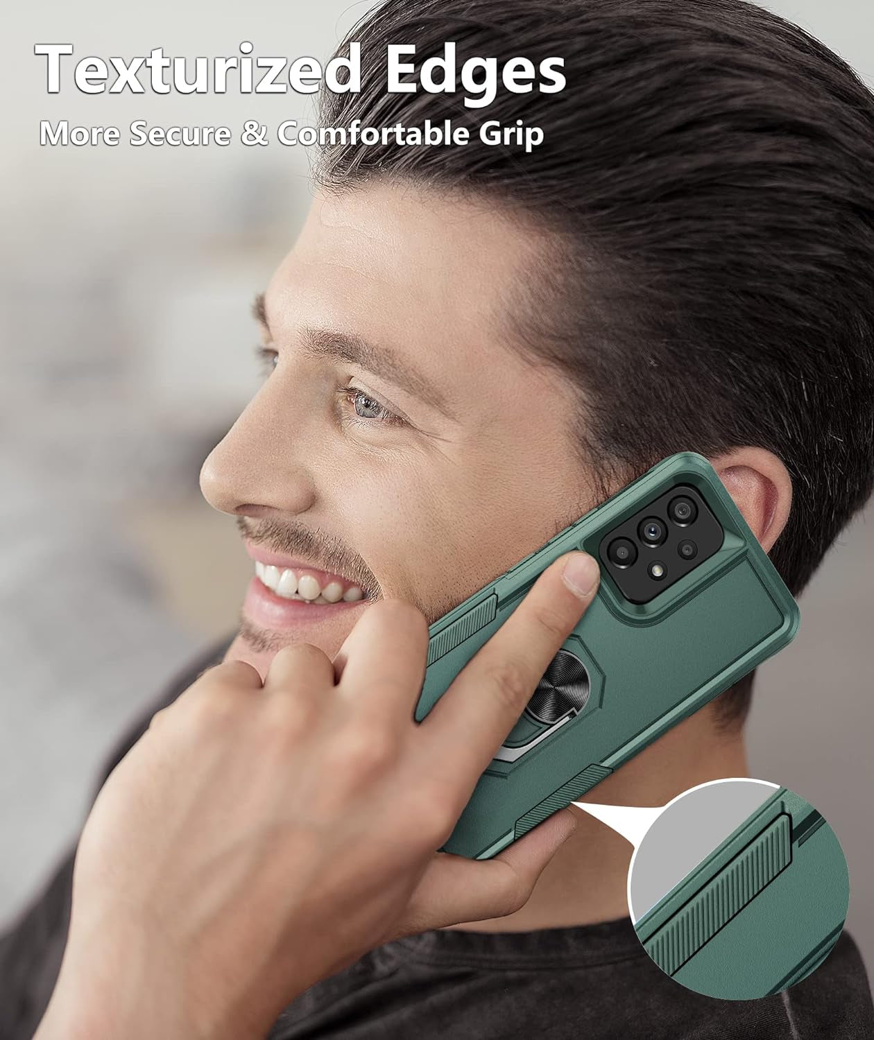 Soios for Samsung Galaxy A53 5G Case: Military Grade Drop Proof Protection Cover with Kickstand | Matte Textured Rugged Shockproof TPU | Protective Cell Phone Case for Galaxy A53 5G Phone  SOiOS   