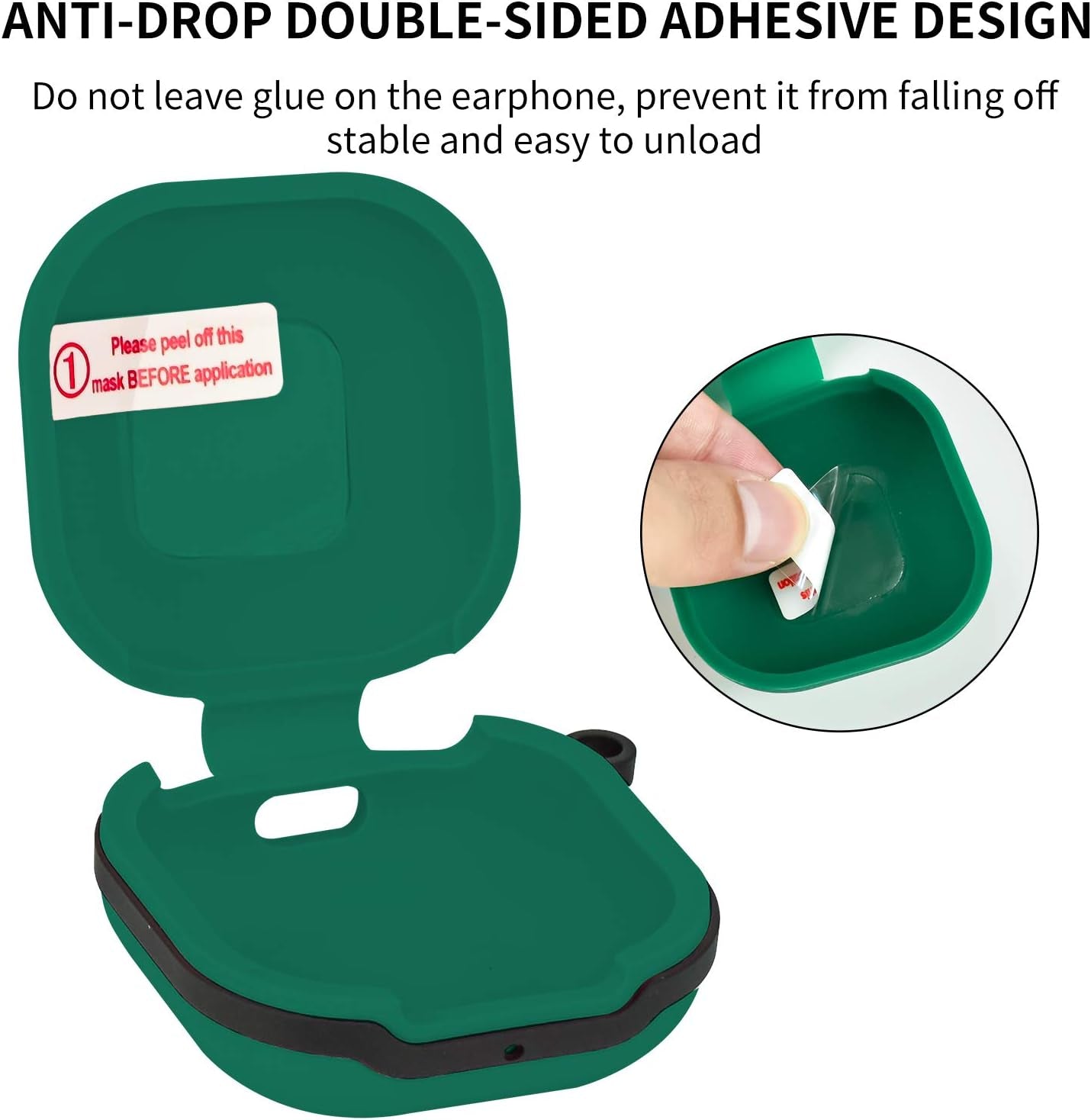 Newseego Compatible with Samsung Galaxy Buds 2 (2021)/Galaxy Buds Pro Case/Galaxy Buds Live 2020 Case, Cute 3D Funny Protective Cover Soft Silicone Cartoon Case with Keychain Fashion Design-Avocado  Newseego   