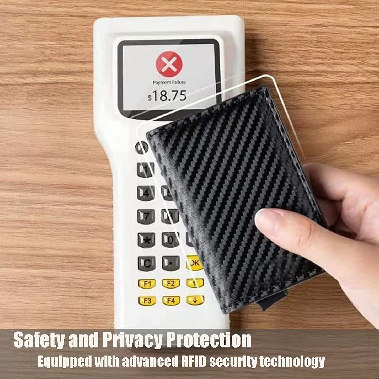 Wallet Case Card Holder with Airtag Slim Minimalist Leather Cash Credit Bifold RFID Blocking Men'S Gift Stealth ID Window Aluminum Metal Cards Pop-Up 8 Slots Wallets (Brown)  Creaweal   