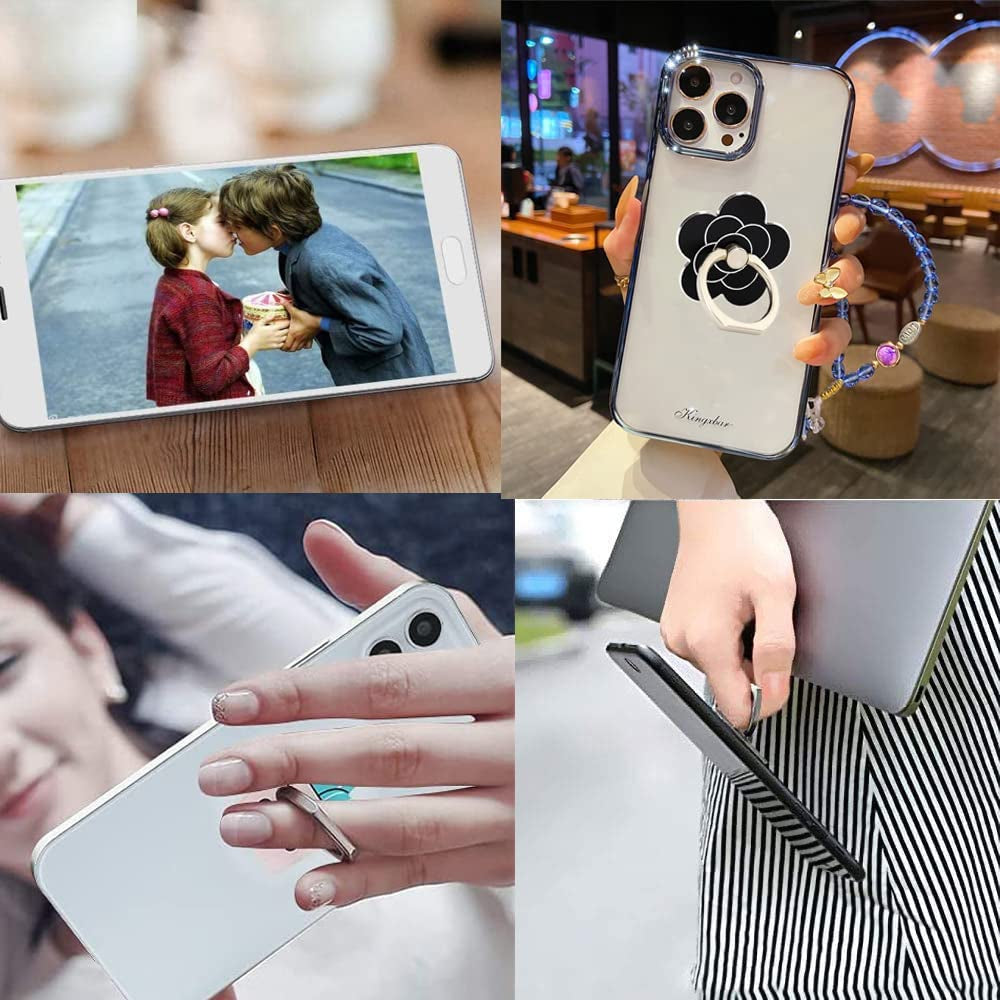Cell Phone Ring Holder Flower,Fwaytech 360 Rotate Metal Finger Ring Socket Grip Kickstand for Smartphones,4Pack (Flower4)  Shenzhen Fway Technology Ltd   