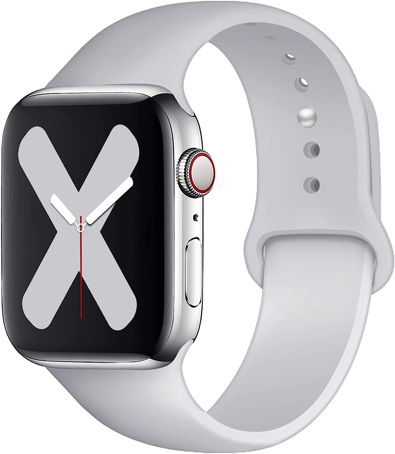 Saucyi Compatible with Apple Watch Band 41Mm 40Mm 38Mm 49Mm 45Mm 44Mm 42Mm,Soft Silicone Sport Band Replacement Strap with Classic Clasp for Iwatch Series 8 7 6 5 4 3 2 1 SE  Saucyi   