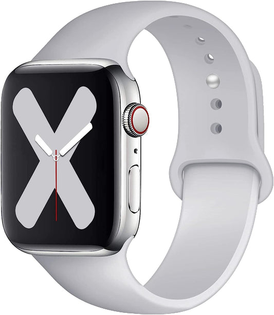 Saucyi Compatible with Apple Watch Band 41Mm 40Mm 38Mm 49Mm 45Mm 44Mm 42Mm,Soft Silicone Sport Band Replacement Strap with Classic Clasp for Iwatch Series 8 7 6 5 4 3 2 1 SE  Saucyi   