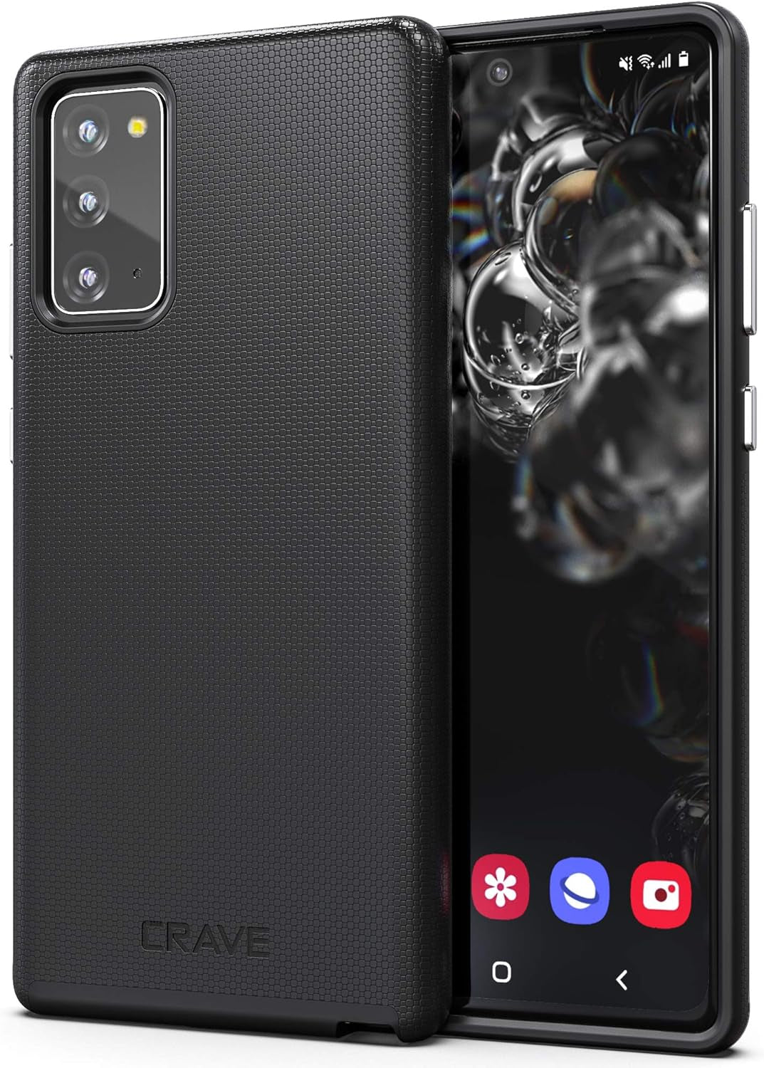 Crave Note 20 Case, Dual Guard Protection Series Case for Samsung Galaxy Note 20 - Berry  Crave Black  