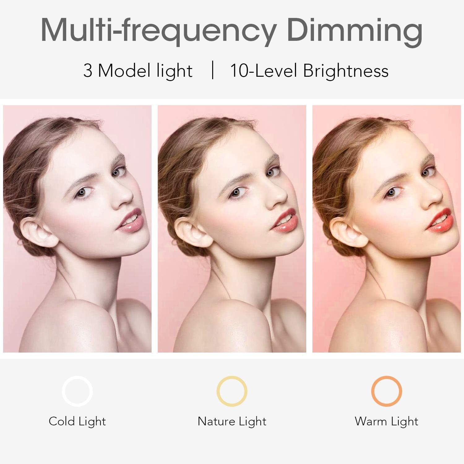 Rovtop 10 Inch Ring Light with Stand Tripod, LED, Phone Holder for Selfie Camera Photography Makeup Video Live Streaming  Rovtop   