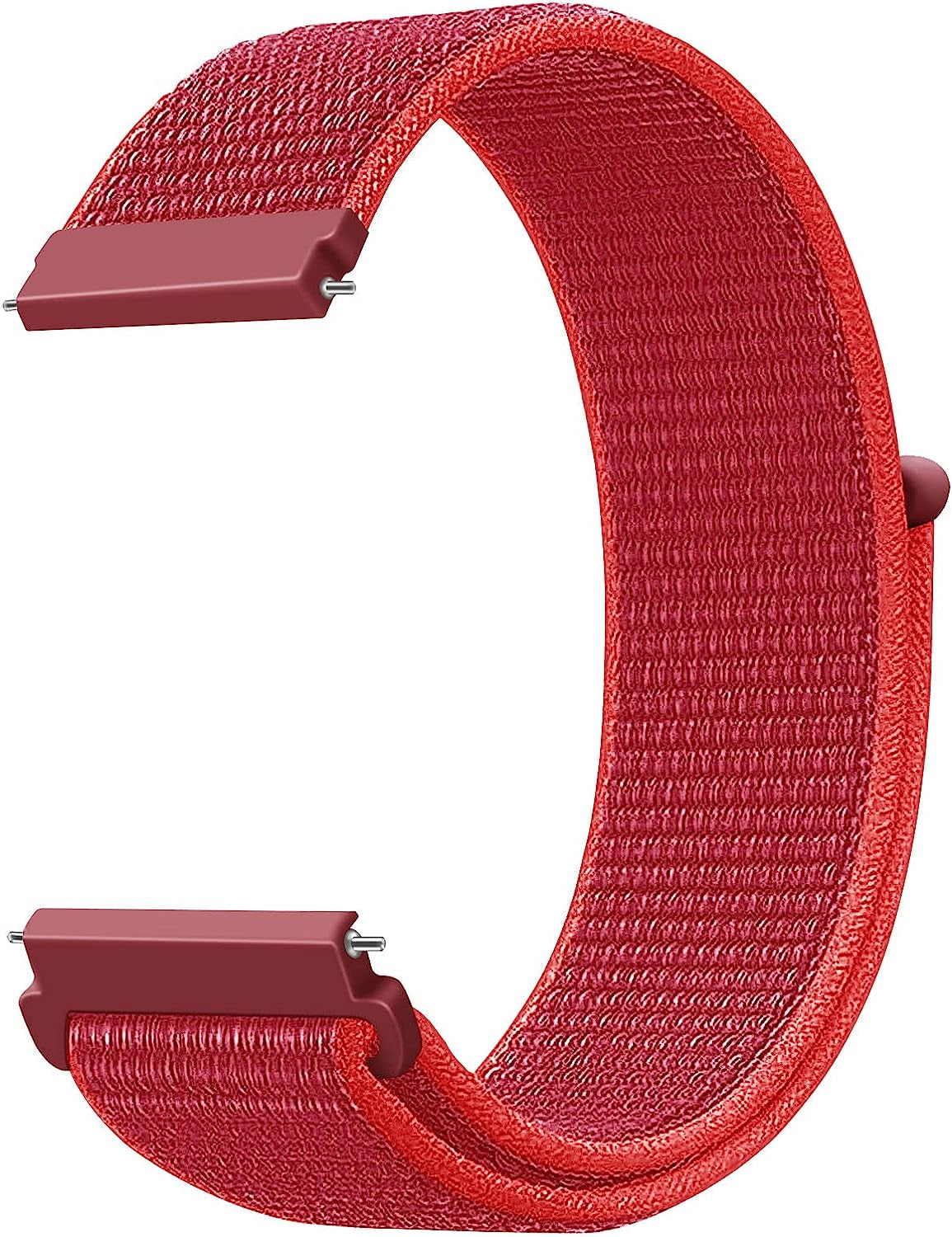 20Mm Quick Release Watch Band Nylon Strap for Samsung Galaxy Watch 5 4 3 40Mm 41Mm 42Mm 44Mm 45Mm 46Mm Nylon Breathable Sport Strap Wristband Replacement Bracelet for Amazfit Bip U Pro/Gts/Gts 2 3 4  DMVEIMAL China red  