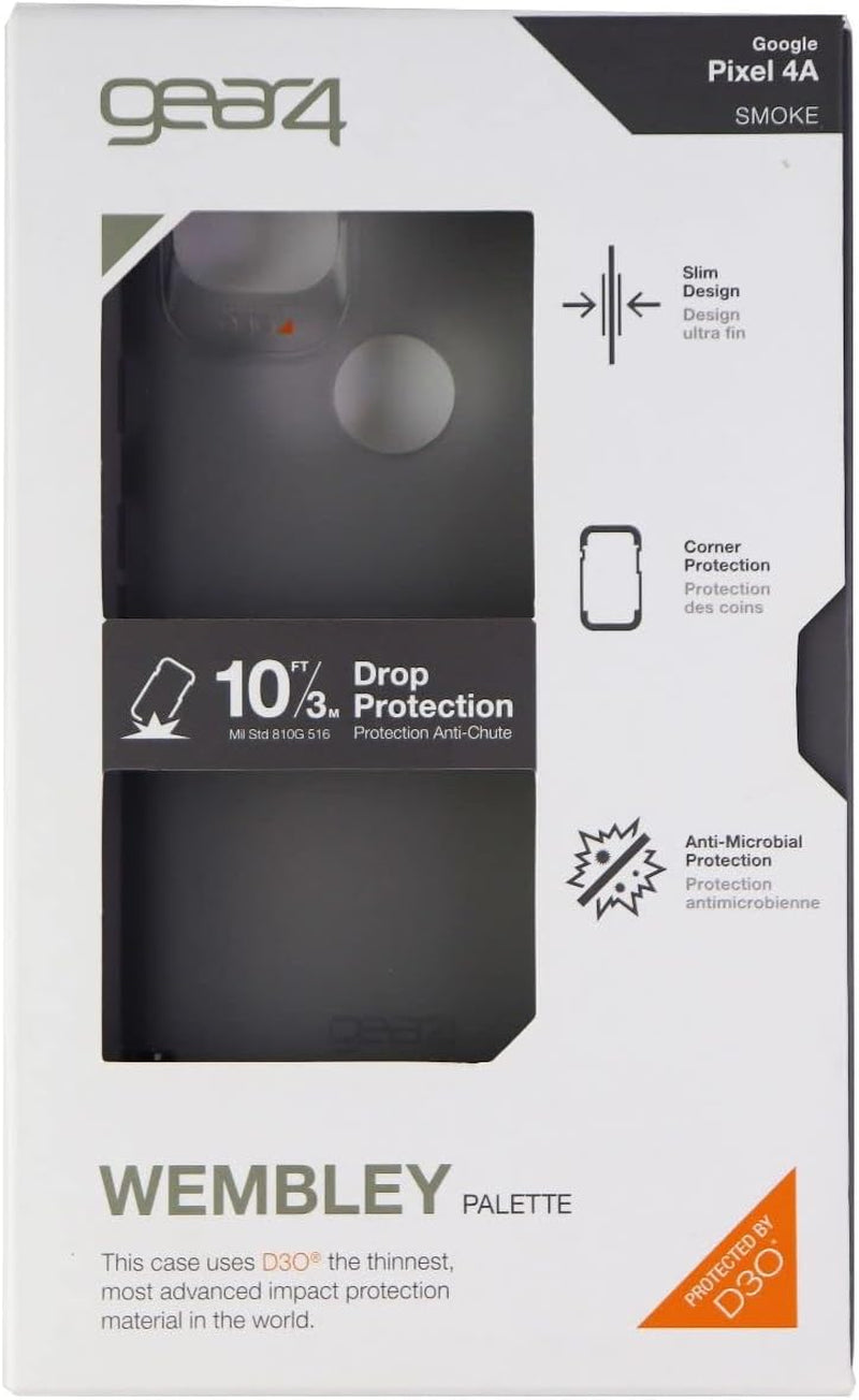 Gear4 Wembley Palette Series Flexible Case for Google Pixel 4A (Non-5G) - Smoke  Gear4   