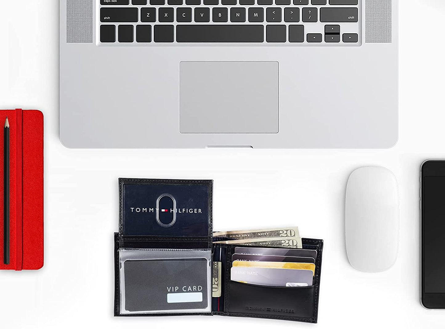 Tommy Hilfiger Men'S Genuine Leather Passcase Wallet with Multiple Card Slots  Tommy Hilfiger Men's Accessories   