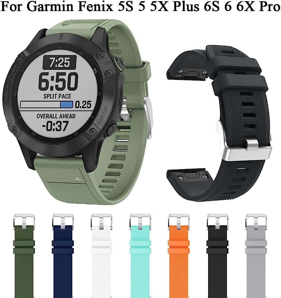 FEHAUK Silicone Band for Garmin Fenix 6 6X 6S Pro 7 7X 7S 5 5X 5S plus 945 Watch Strap Quick Release 20 22 26Mm Watchband Wris Bracelet  FEHAUK   