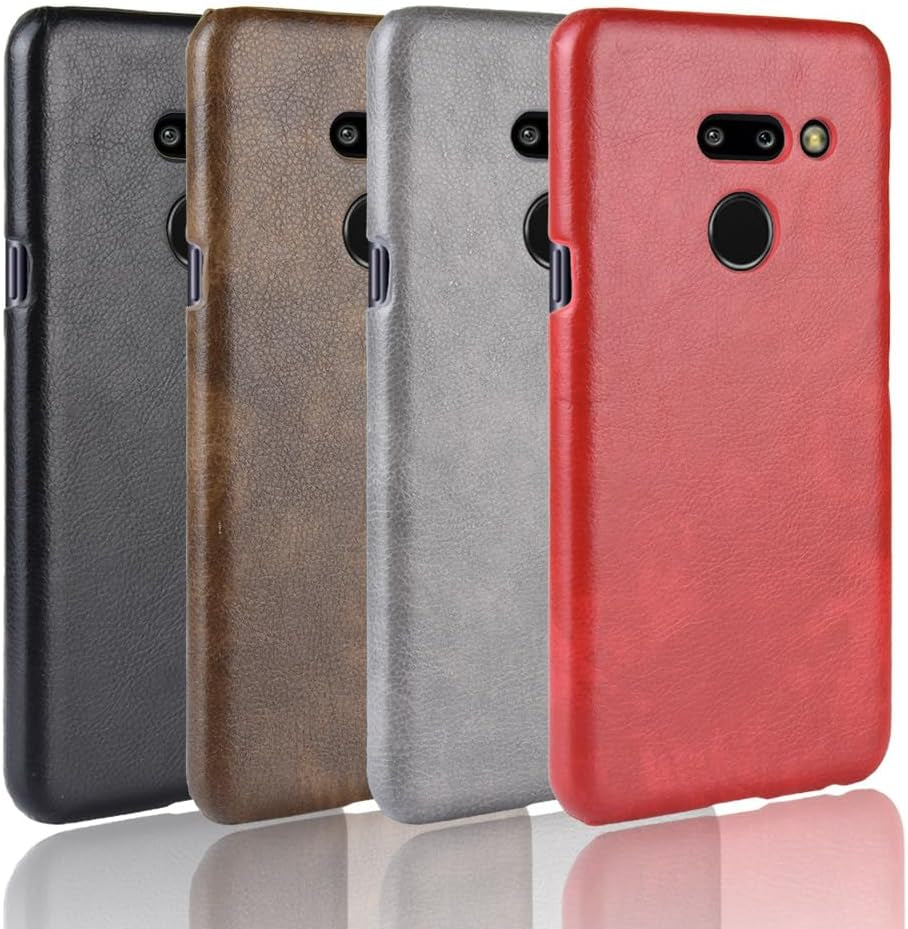 Phone Case for LG G8 Thinq Case, [PU Leather]+[Hard Plastic] for LG G8 Thinq Protector Case, Non-Slip Shockproof for LG G8 Thinq Phone Cover Red  Generic   