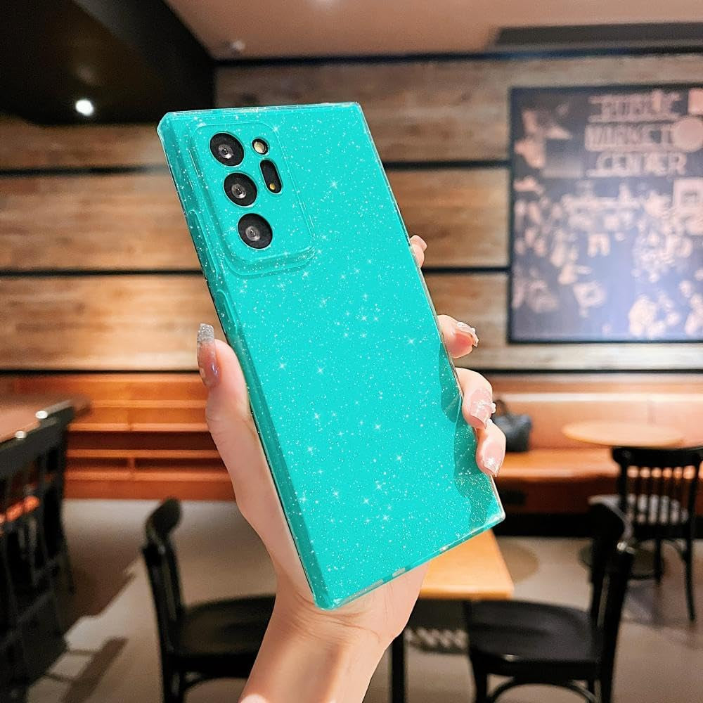 MINSCOSE Compatible with Samsung Galaxy Note 20 Ultra 5G Case,Cute Bling Glitter Thin Slim Shockproof TPU Sparkly Cover for Women Girl for Galaxy Note 20 Ultra 6.9 Inch-Mint Green  MINSCOSE   