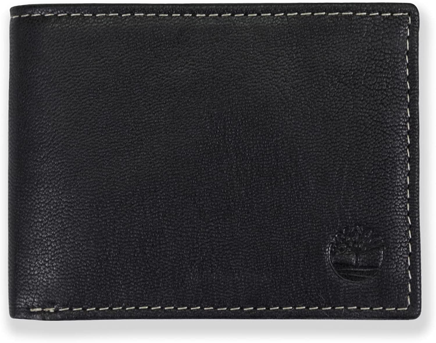 Timberland Men'S Leather RFID Blocking Passcase Security Wallet  Timberland Black  