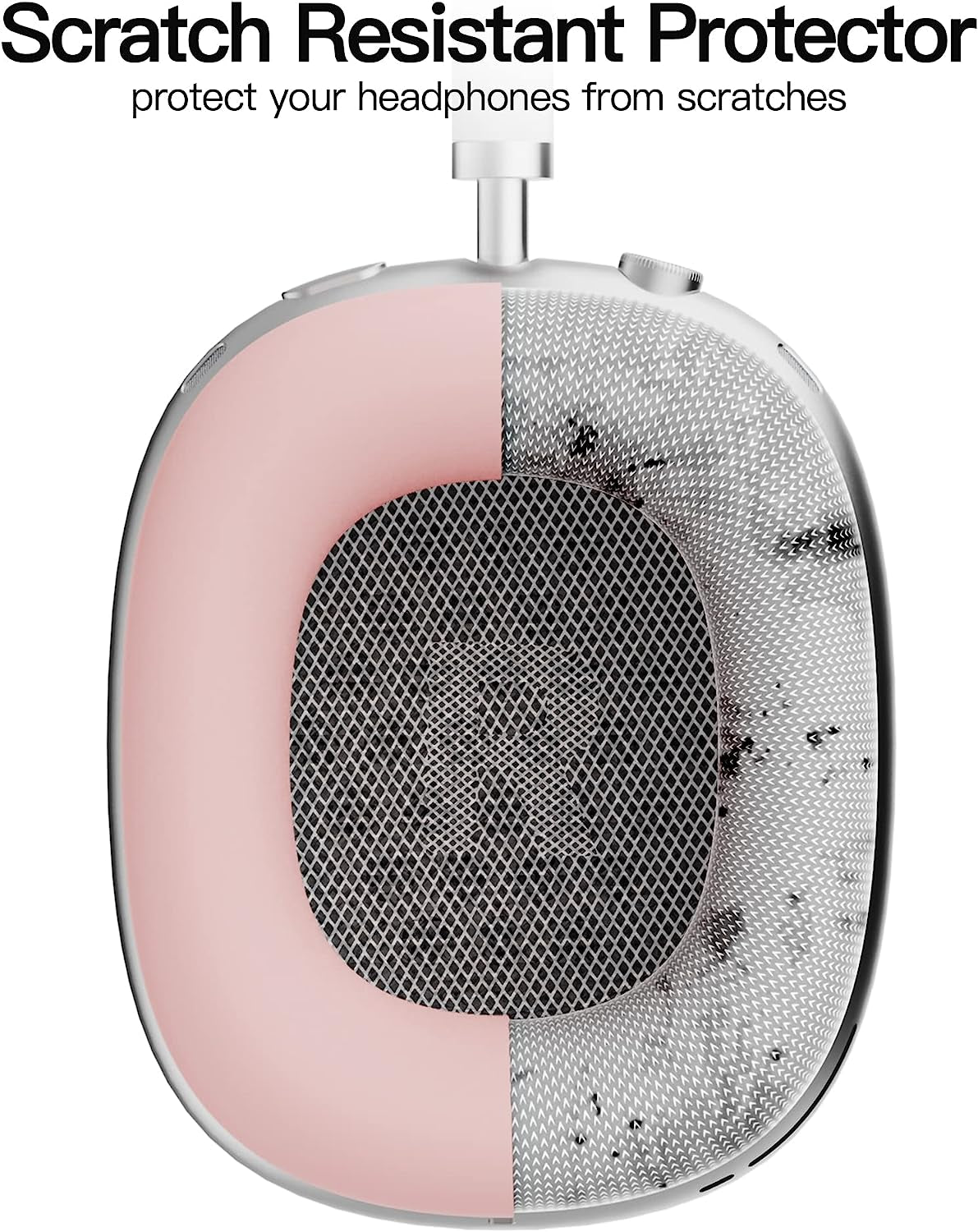 AWINNER Ear Pad Case Compatible for Airpods Max,Washable Soft Silicone Protective Frame Full Cover for Airpods Max (Pink)  AWINNER   