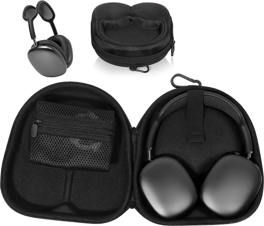 Alltravel Case for New Apple Airpods Max, Customized Shaping Exact Holding of the Holding, Mesh Pocket for Charger Cable, Easy to Go Carabiner  Alltravel   