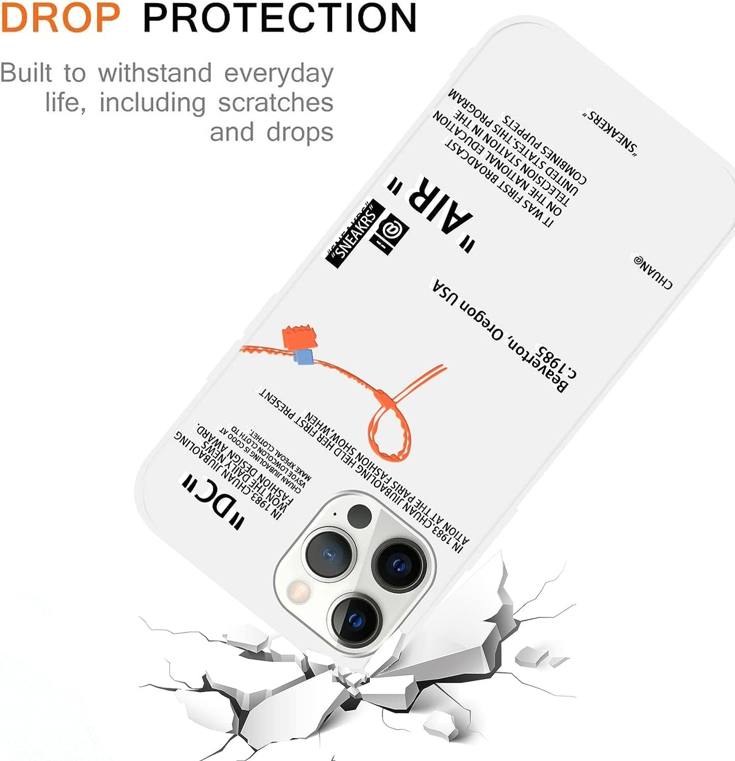 2 Pack Cool Phone Case for Iphone 12 Pro Max Case 6.7",Fashion Sports Shoes Brand Pattern Design, Creative Label Printed Black White Cover for Women Men Boys Girls,Soft Cases for Iphone12 Pro Max, 1  LJX US   