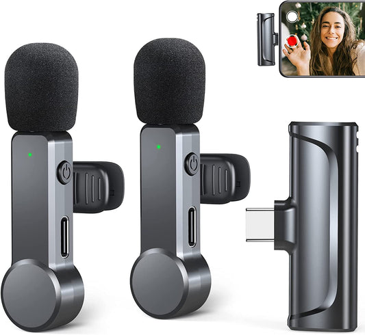 Qiningxia 3.5Mm Mini Clip-On Lavalier Microphone Recording Microphone for Mobile Phone, Black  Qiningxia   