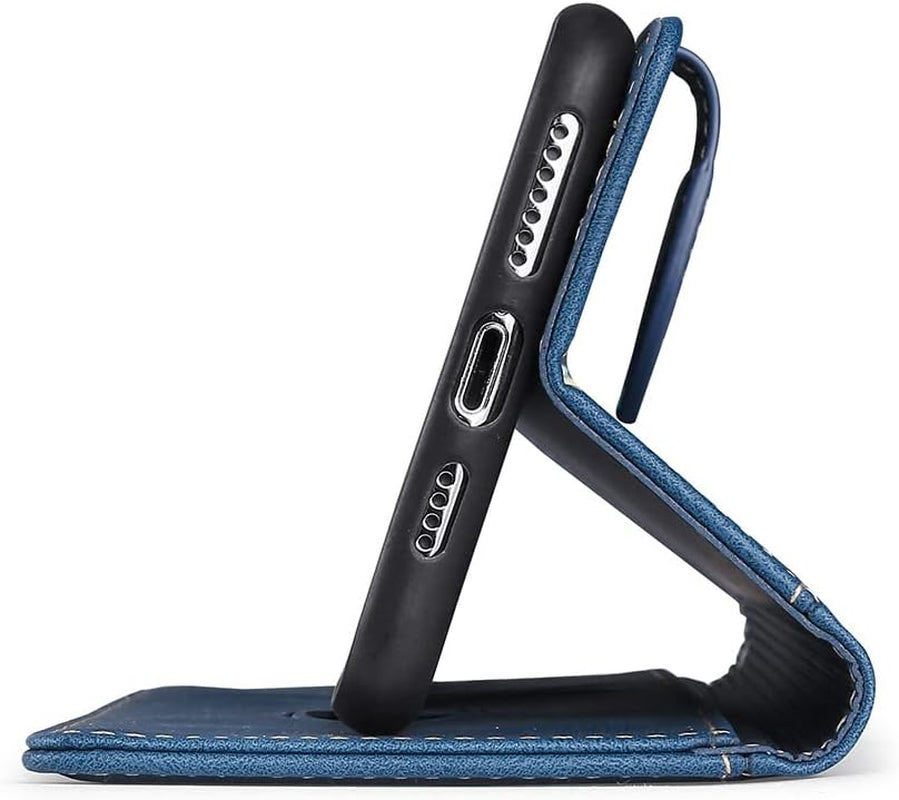 Fansipro Phone Cover Wallet Folio Case for LG G7 THINQ, Premium PU Leather Slim Fit Cover for G7 THINQ, 2 Card Slots, Easy Carry, Blue  Fansipro   