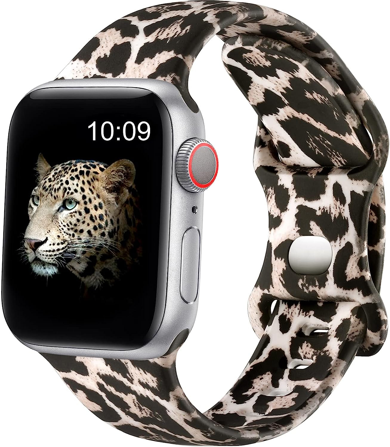 Easuny Compatible with Apple Watch Band 38Mm 40Mm 41Mm 42Mm 44Mm 45Mm 49Mm Women Men, Soft Silicone Double Sided Printed Pattern Sport Replacement Strap Cute for Iwatch SE Series 8 7 6 5 4 3 2 1 Ultra  Easuny   