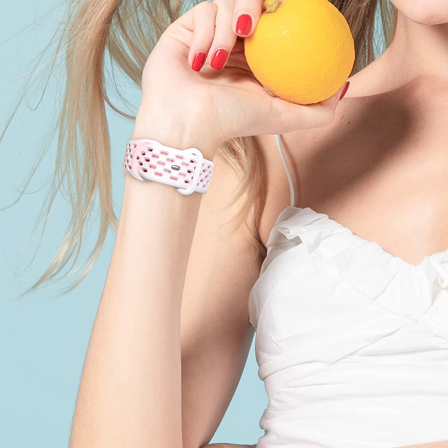 TSAAGAN 5 Pack Sport Silicone Bands Compatible for Apple Watch Band 49Mm 41Mm 45Mm 40Mm 44Mm 38Mm 42Mm, Breathable Strap Replacement Wristband for Iwatch Ultra Series 8/7/SE/6/5/4/3/2/1 Women & Men  TSAAGAN   