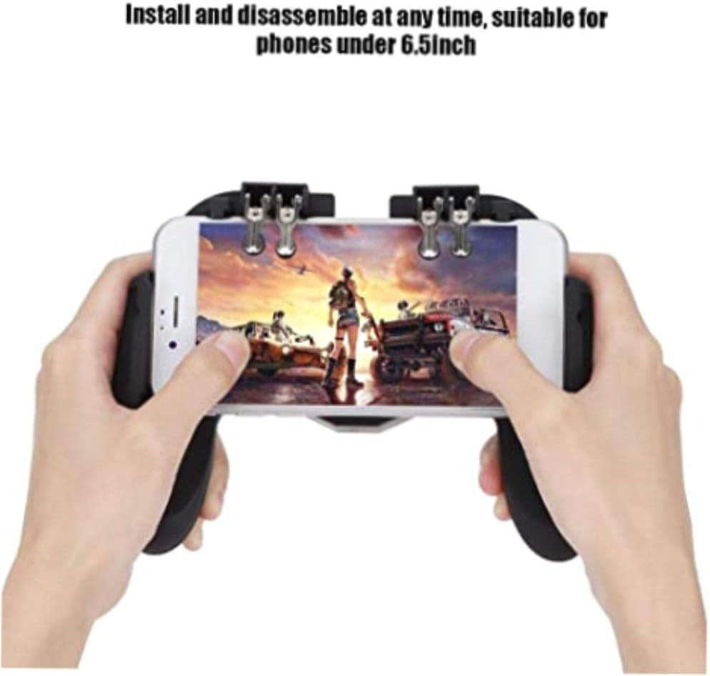 Enhance Your Mobile Gaming with Heat Dissipation Game Handles and Joystick Grip with Cooling Fan - PUBG Mobile Controllers and Smartphone Gaming Triggers - Must-Have Gaming Accessories  AUZMPIHT   