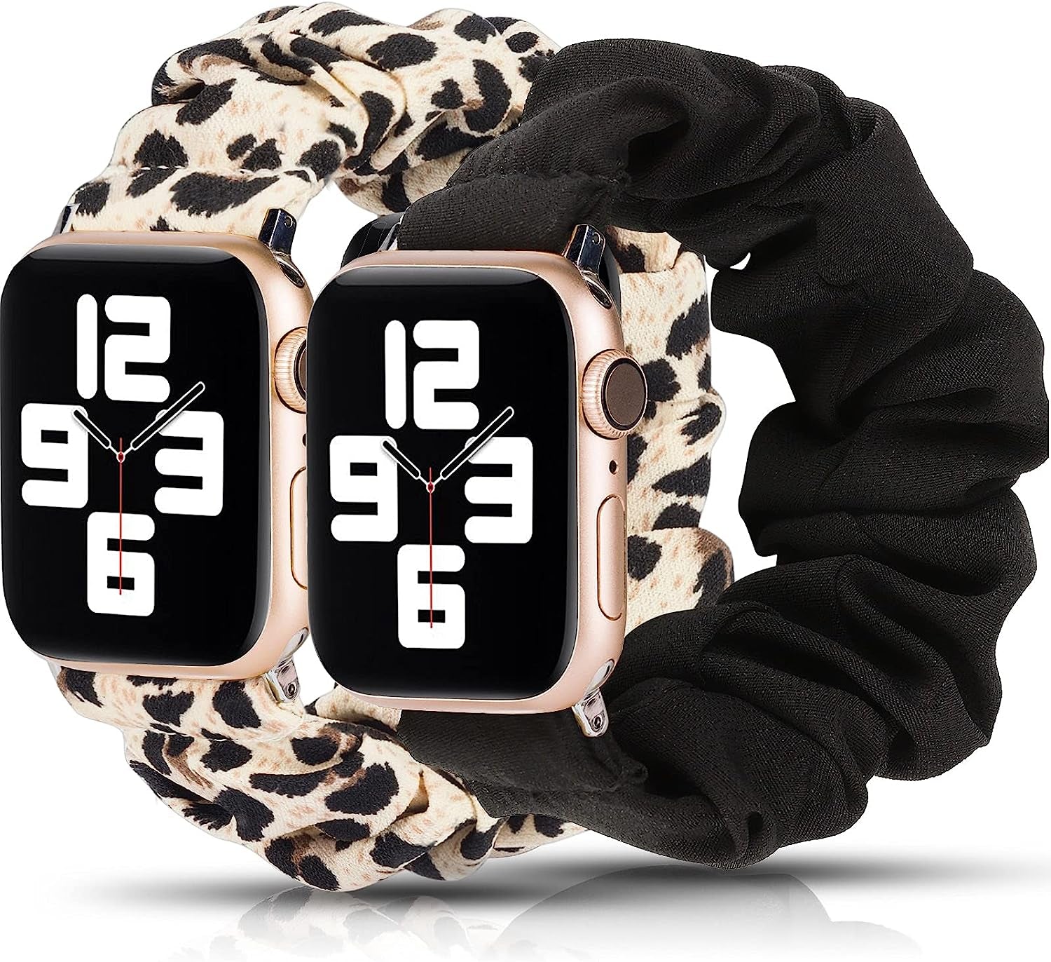 TOYOUTHS 2 Packs Scrunchie Elastic Watch Bands Compatible with Apple Watch Bands 44Mm 42Mm 40Mm 38Mm 41Mm 45Mm for Women Stretchy Bands Bracelet Replacement Bands for Iwatch Series 8/7/6/5/4/3/2/1/SE  TOYOUTHS   