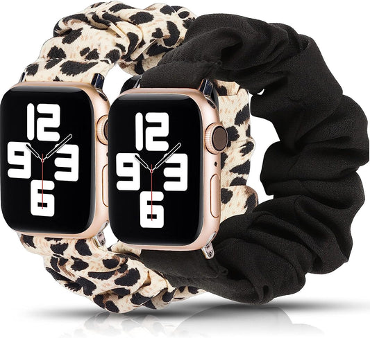 TOYOUTHS 2 Packs Scrunchie Elastic Watch Bands Compatible with Apple Watch Bands 44Mm 42Mm 40Mm 38Mm 41Mm 45Mm for Women Stretchy Bands Bracelet Replacement Bands for Iwatch Series 8/7/6/5/4/3/2/1/SE  TOYOUTHS   