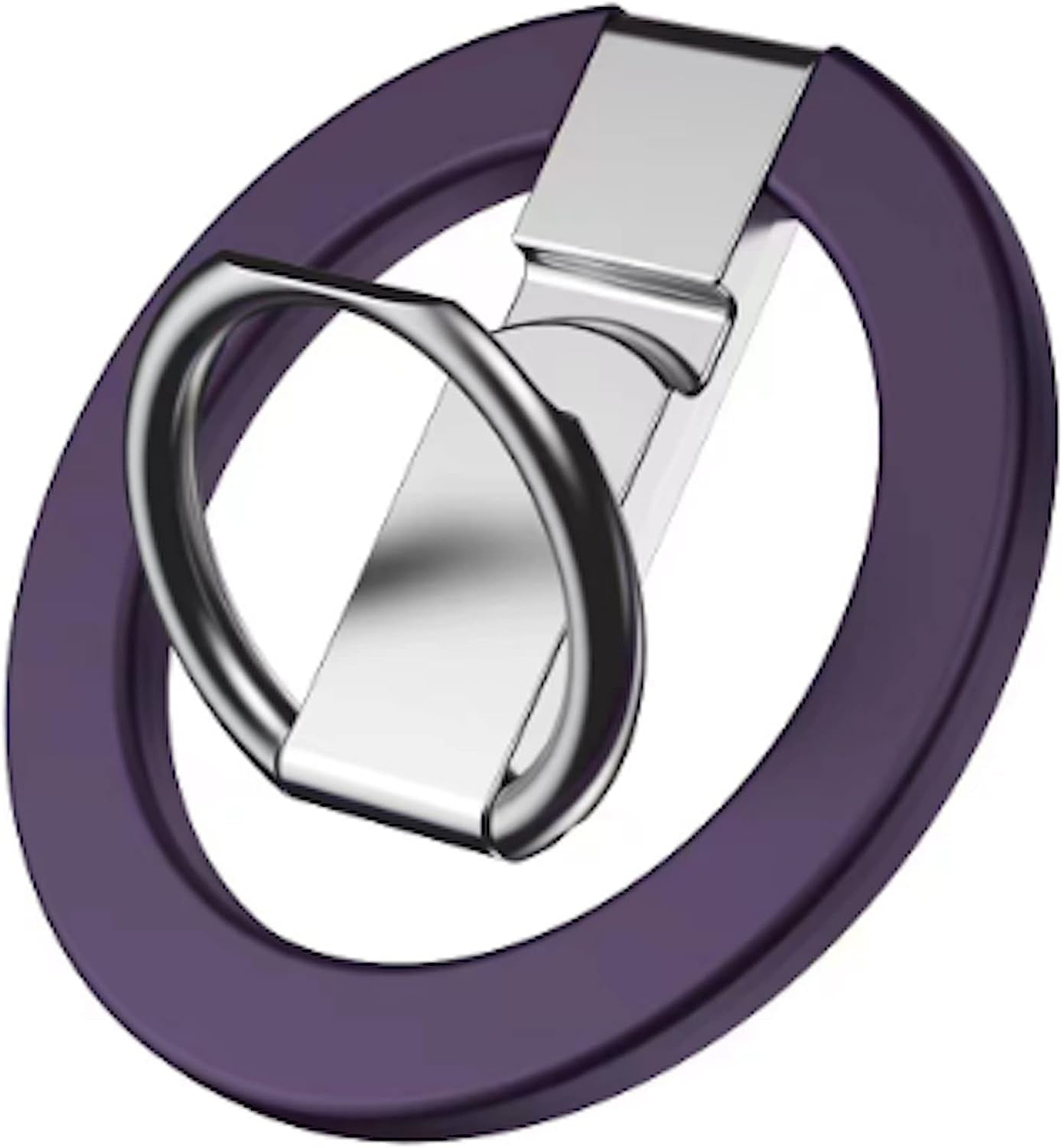 Aporia - Compatible for Magsafe Phone Ring Holder for Iphone 14 13 12 Mini Pro Max plus Finger Ring Grip Stand | Removable Detachable Metal Gripper (Black)  Aporia International Purple  