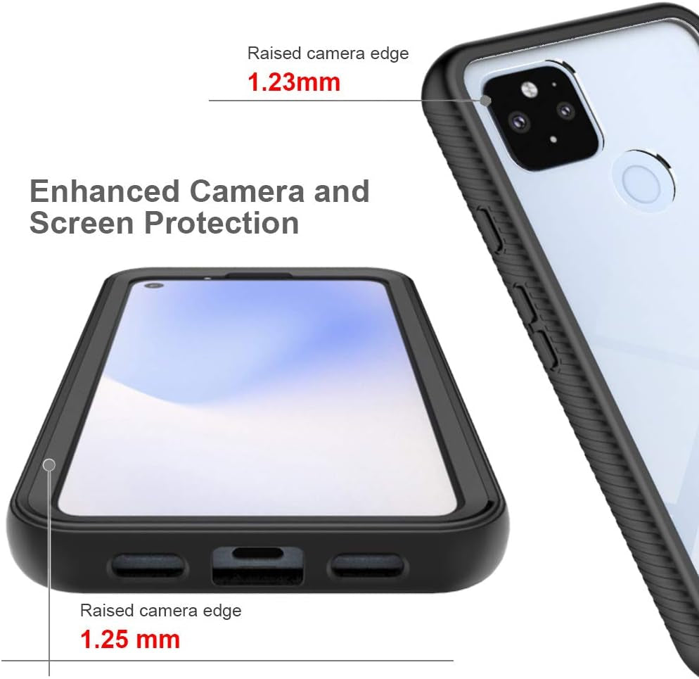 Case for Google Pixel 4A 5G Case Cover,Case for Google Pixel 4A 5G UW G6QU3 Case Cover,Anti-Fall and Shock-Absorbing Protective Cover Case for Google Pixel 4A 5G G025H G025L G025E G025I Case Black  QiongNi   