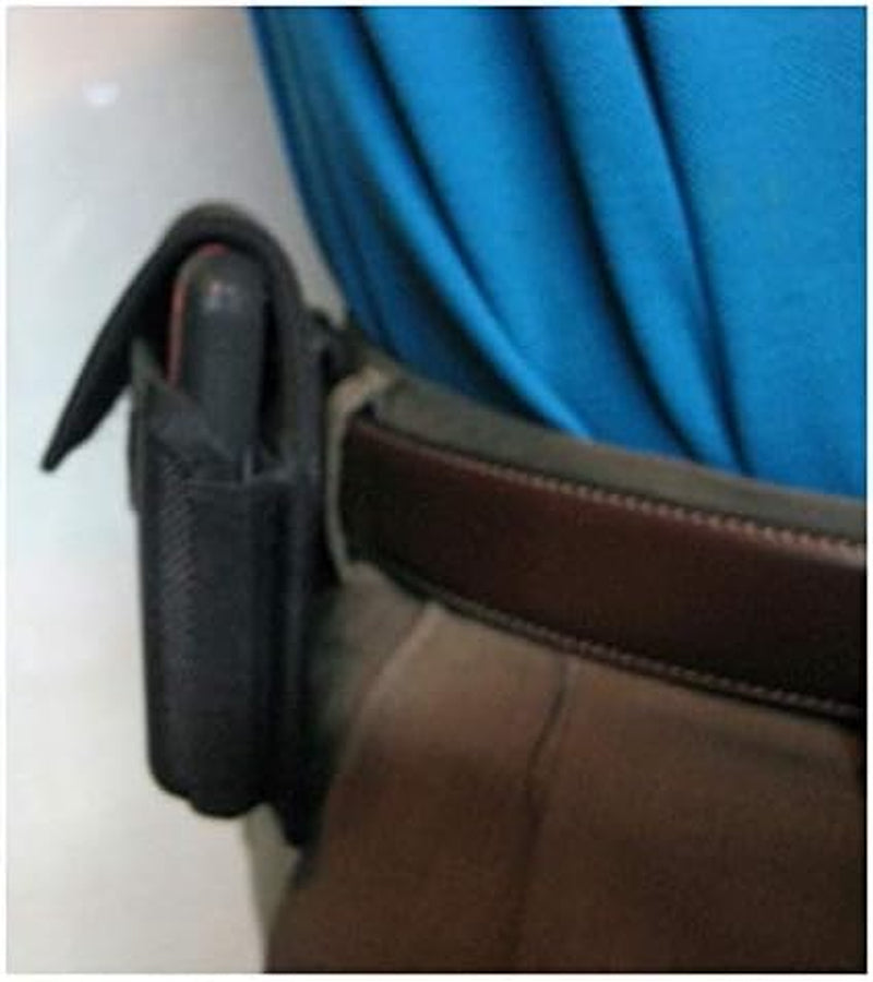 Nylon Hardshell Phone Pouch for LG V40 Thinq, Xx-Large, Rugged and Heavy Duty Holster, Strong Belt Clip Holder, Fits with Slim-Fit Case on Cell Phone (Sideways)  Nite Ize   