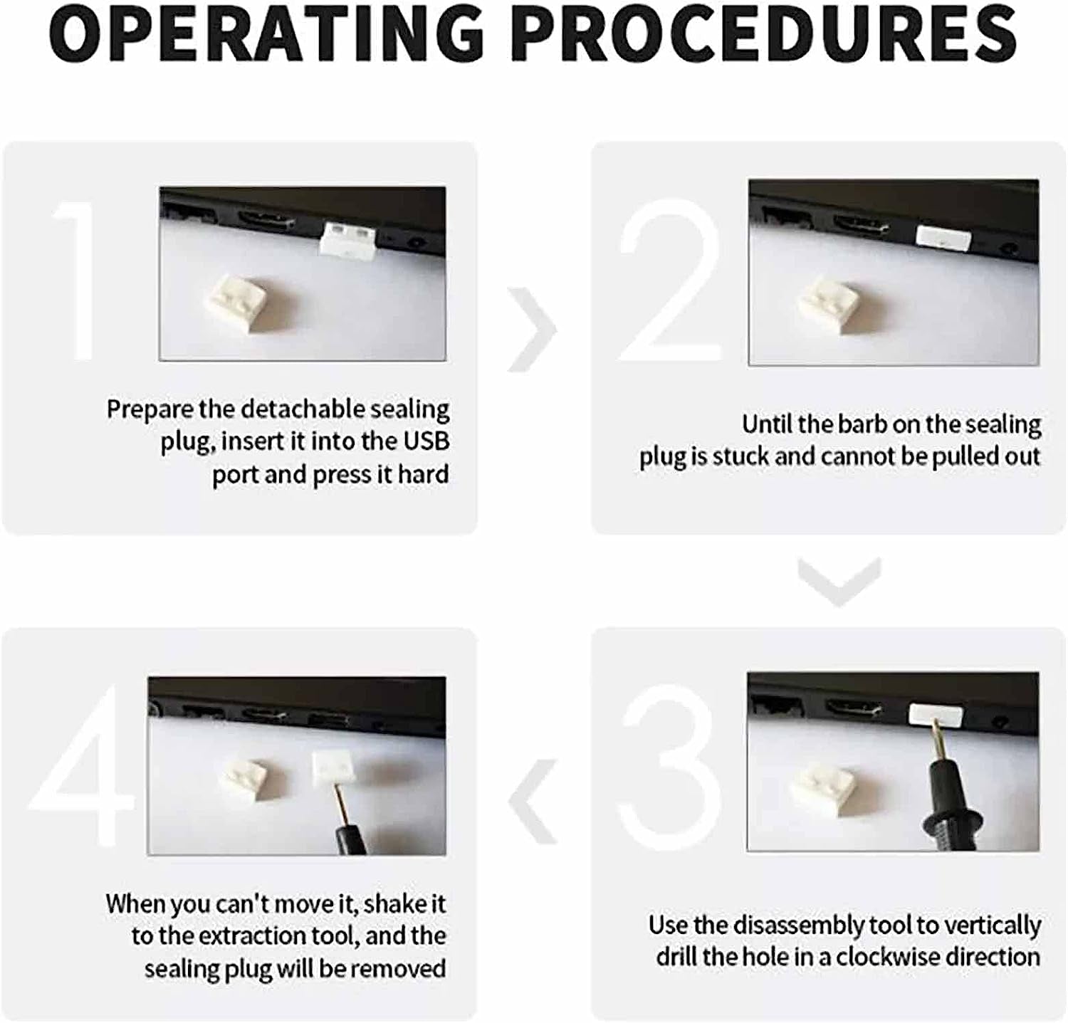 50Pcs USB Port Lock with 3 Keys, Locking USB Port/Dust Blocker, USB Dust Cover Cap Female Port Plugs Protector, Compatible with Computer,Tv,Router,Usb Devices (Black)  WXZRLIU   