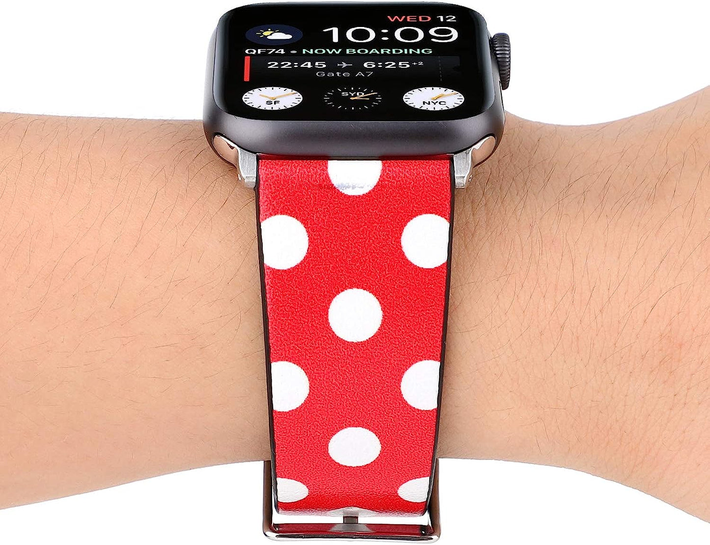 WONMILLE Compatible with Apple Watch Band 38Mm 40Mm 41Mm Women, Leather Replacement Strap with Stainless Steel Clasp for Apple Watch Iwatch Bands SE 8 7 6 5 4 3 2 1  WONMILLE   