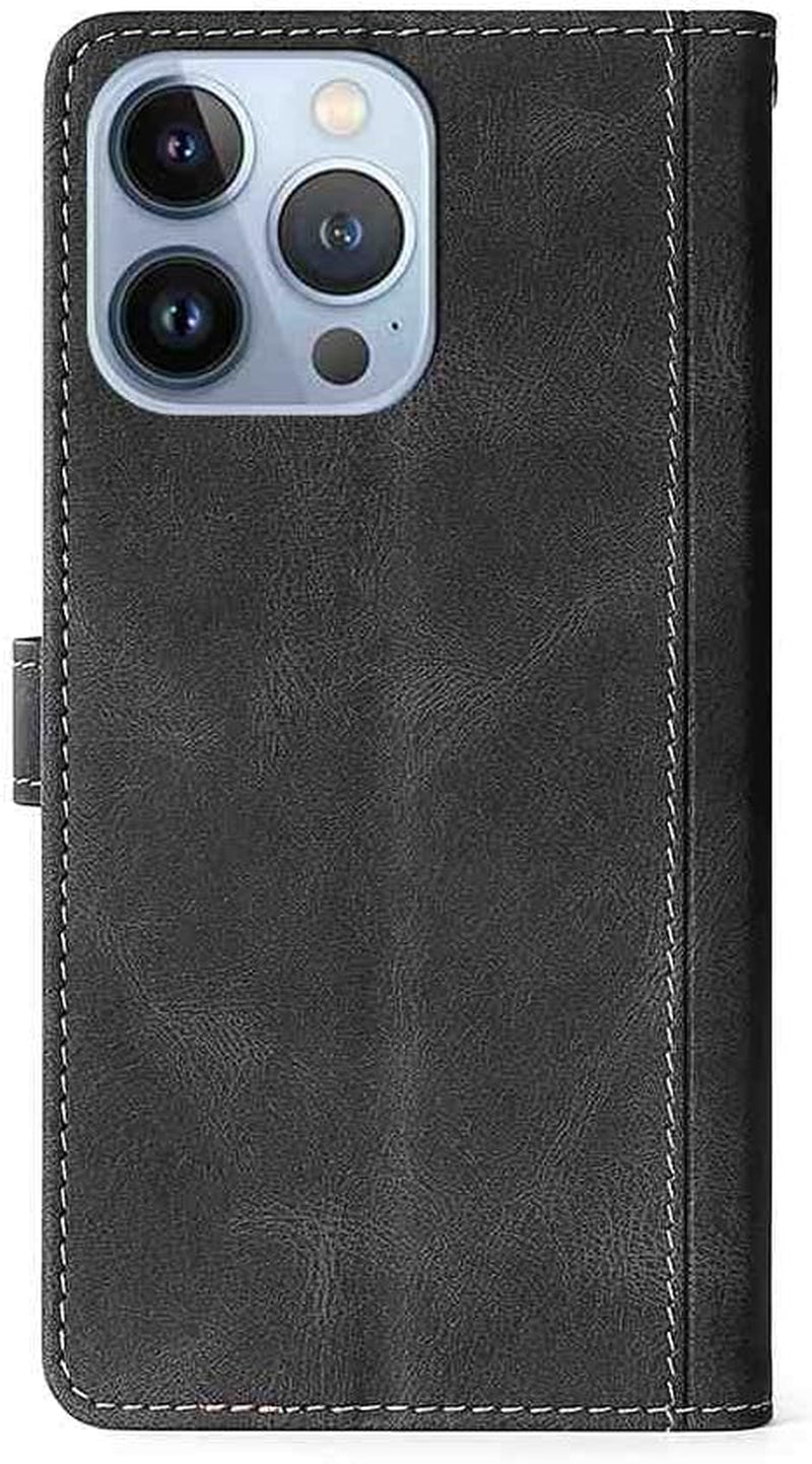 NATUMAX Phone Cover Wallet Folio Case for LG G6, Premium PU Leather Slim Fit Cover for LG G6, 2 Card Slots, Horizontal Viewing Stand, Easy Take, Black  NATUMAX   