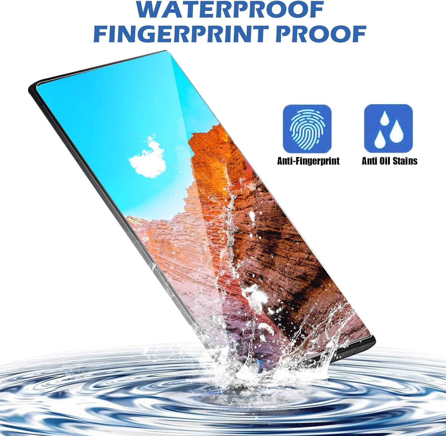 [2+2 Pack] for Google Pixel 6 Pro Screen Protector, 9H Tempered Glass, Ultrasonic Fingerprint Compatible, 3D Curved, HD Clear Scratch Resistant 5G Glass Protector  Arshek   