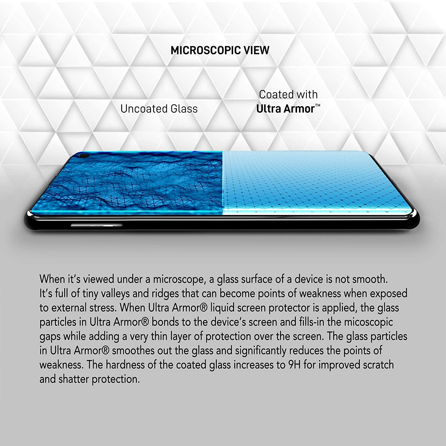 Ultra Armor Liquid Glass Screen Protector for All Smartphones Tablets and Watches Wipe on Scratch and Crack Resistant Nano Protection for up to 4 Devices - Bottle  ULTRA ARMOR   