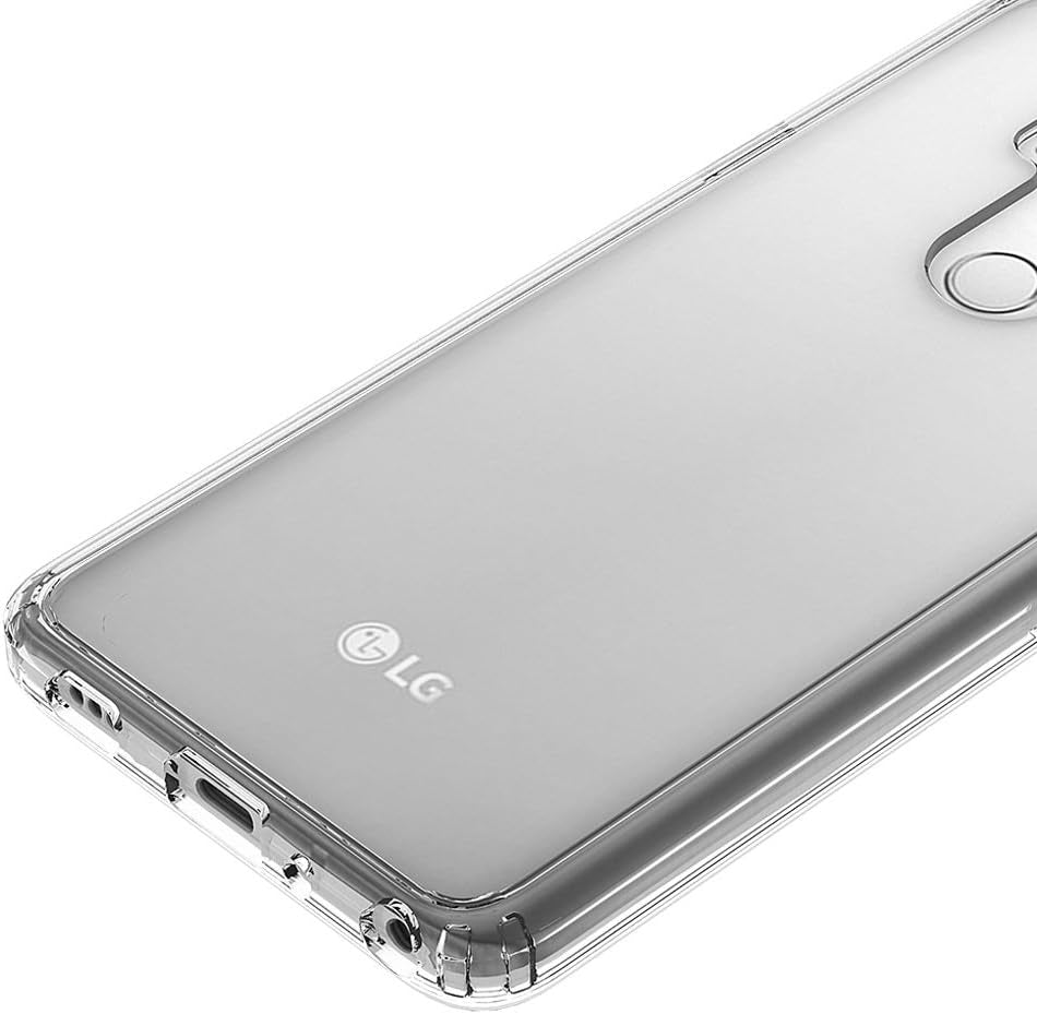 FINON Clear Perfect Body Model [ TPU Bumpers/Pc ] for LG G7 Case / G7 Thinq Case (2018) with Hybrid Protective Clear and Impact Resistance - Black  FINON   