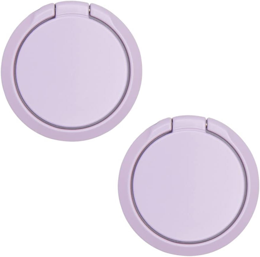 Cell Phone Ring Holder for Hand, Phone Back Ring Grip for Finger and Case (Black)  SUNURS Purple × 2  