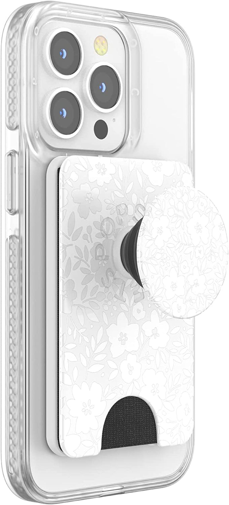 Popsockets Phone Wallet with Expanding Grip, Phone Card Holder, Wireless Charging Compatible, Wallet for Magsafe - Blanc Fresh  PopSockets   