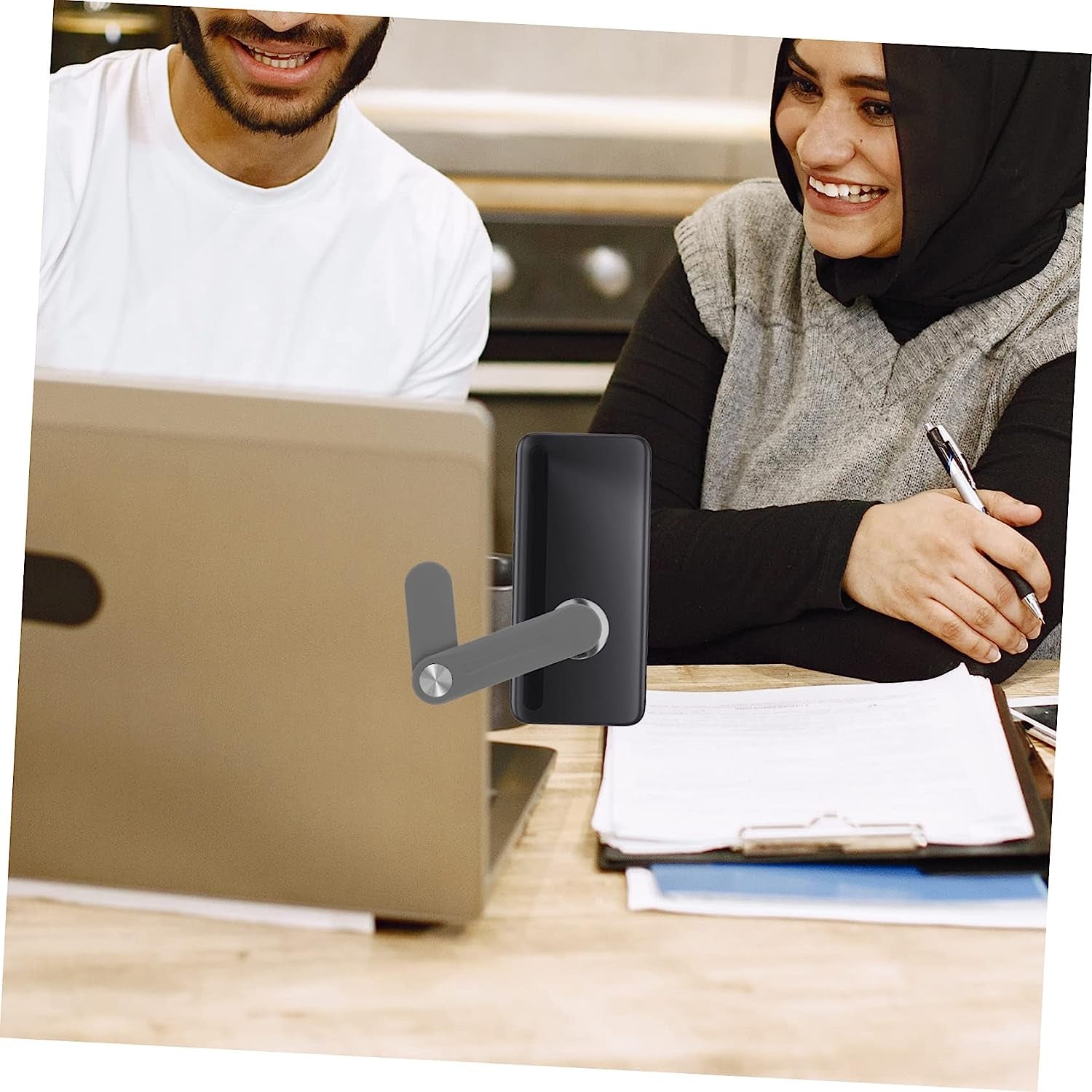 PLAFOPE Expand Mobile Phone Bracket Laptop Display Monitor Stands Portable PC Laptop Phone Holder Magnetic Laptop Mount Computer Phone Mount Laptop Side Monitor Mount Laptop Arm for Phone  PLAFOPE   