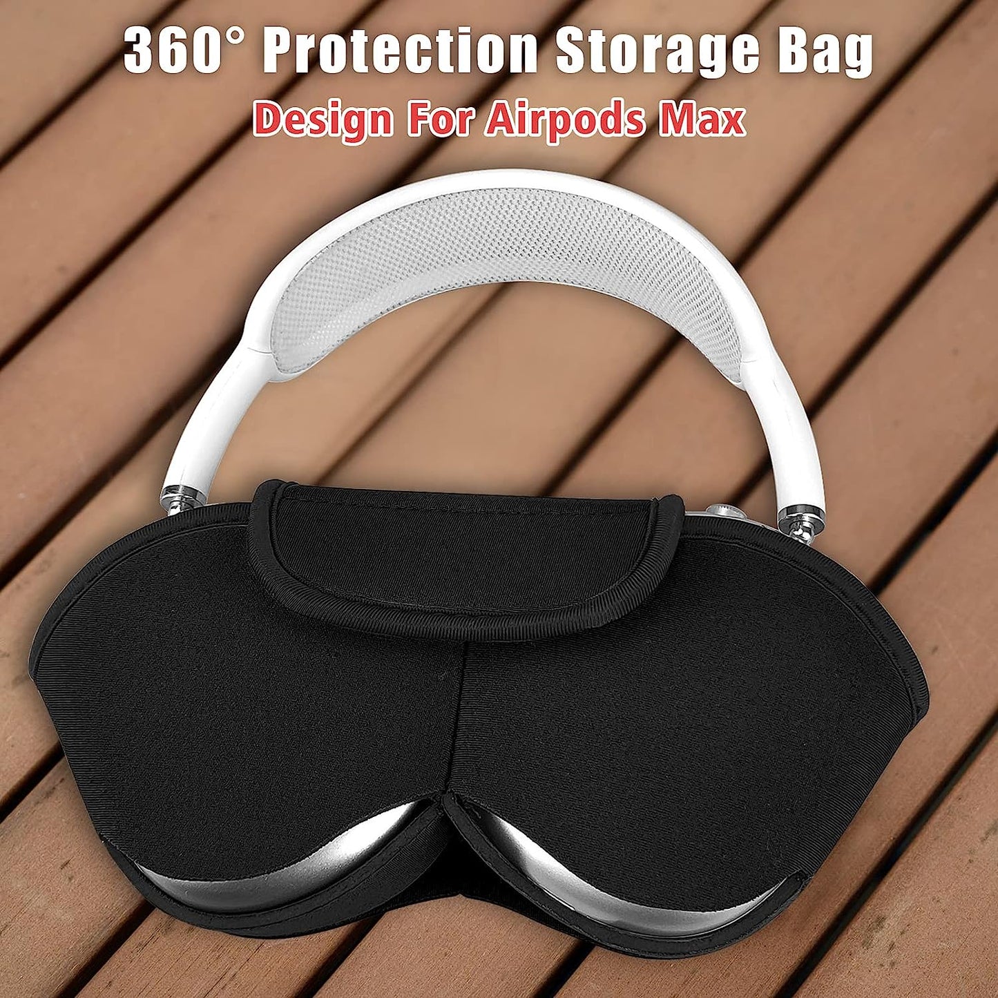 Aiaabq for Airpods Max Case Cover for Dust and Scratch Headphones Protective Case,Soft Shell with Built-In Pockets to Store Accessories. Compatible with Apple Airpods Max Case  Aiaabq   