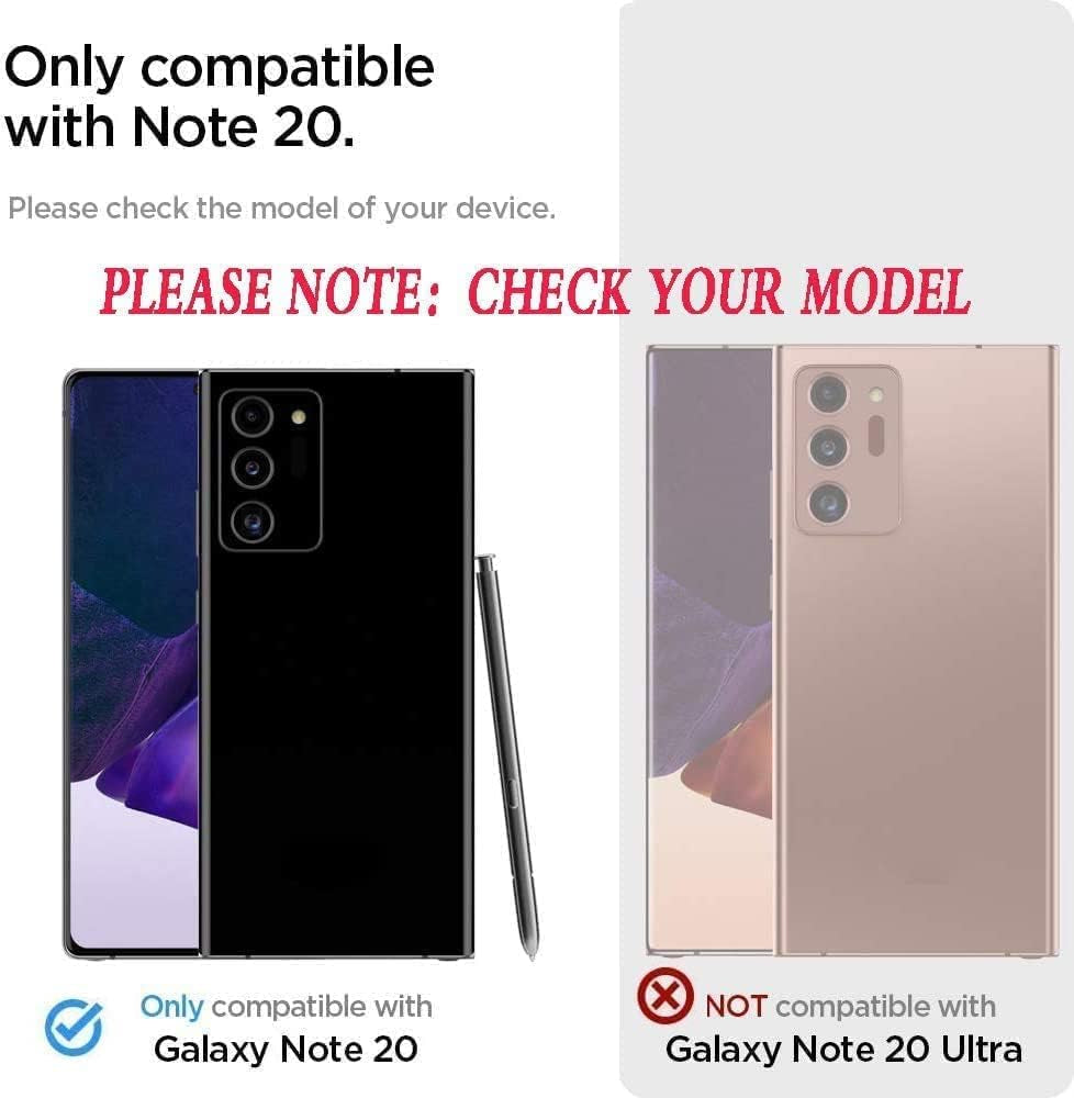 AYMECL for Note 20 Case, Samsung Galaxy Note 20 Case with Self Healing Flexible TPU Screen Protector[2 Pack], Military Grade with Kickstand Protective Case for Samsung Galaxy Note 20 5G-Blue  AYMECL   