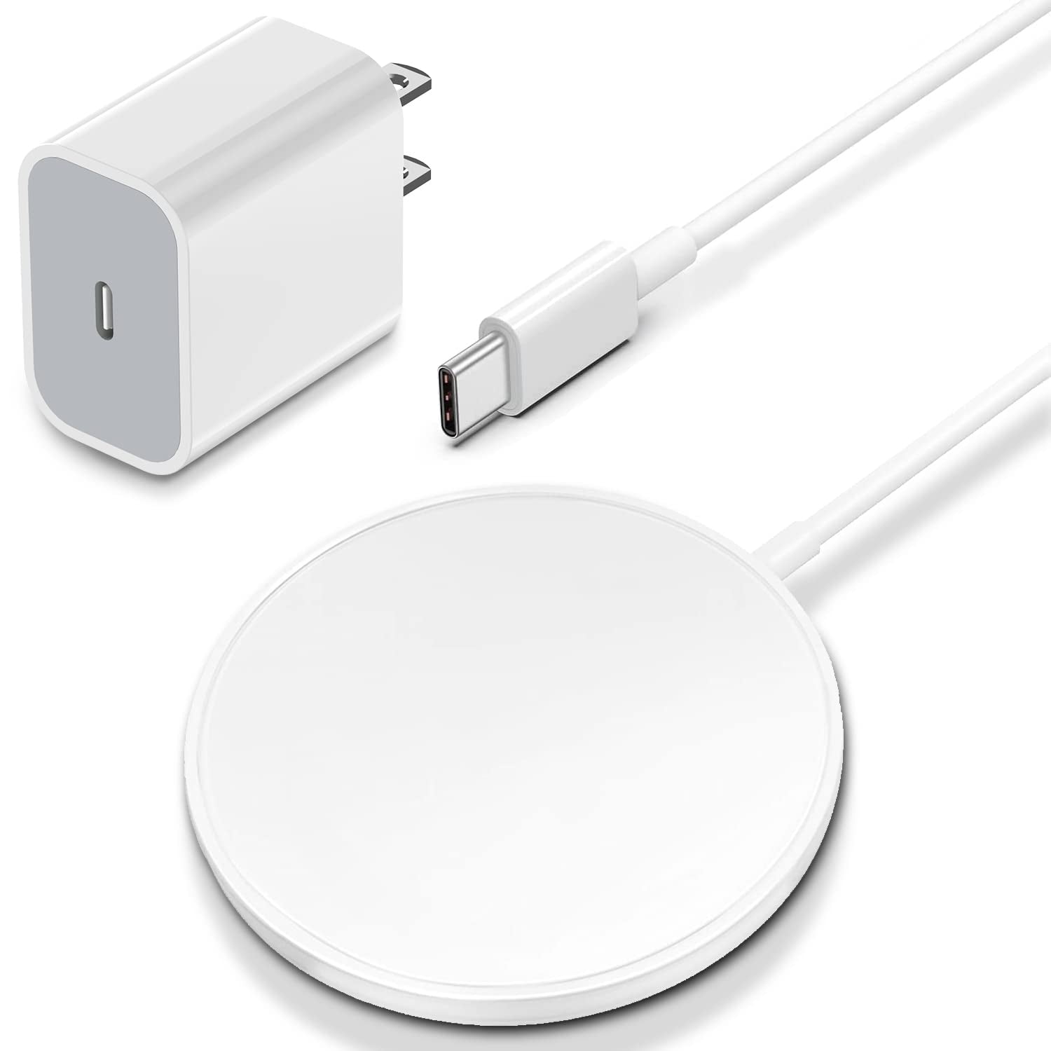 Magnetic Wireless Charger，3.3Ft【Apple Mfi Certified】15W Fast Wireless Charging Pad USB C Wireless Charger Iphone with 20W USB C Wall Charger Block for Iphone 14/Plus/13/12/Pro/Pro Max/Mini/Airpods Pro  Shenzhen Jianengwang Technology Co.,Ltd.   