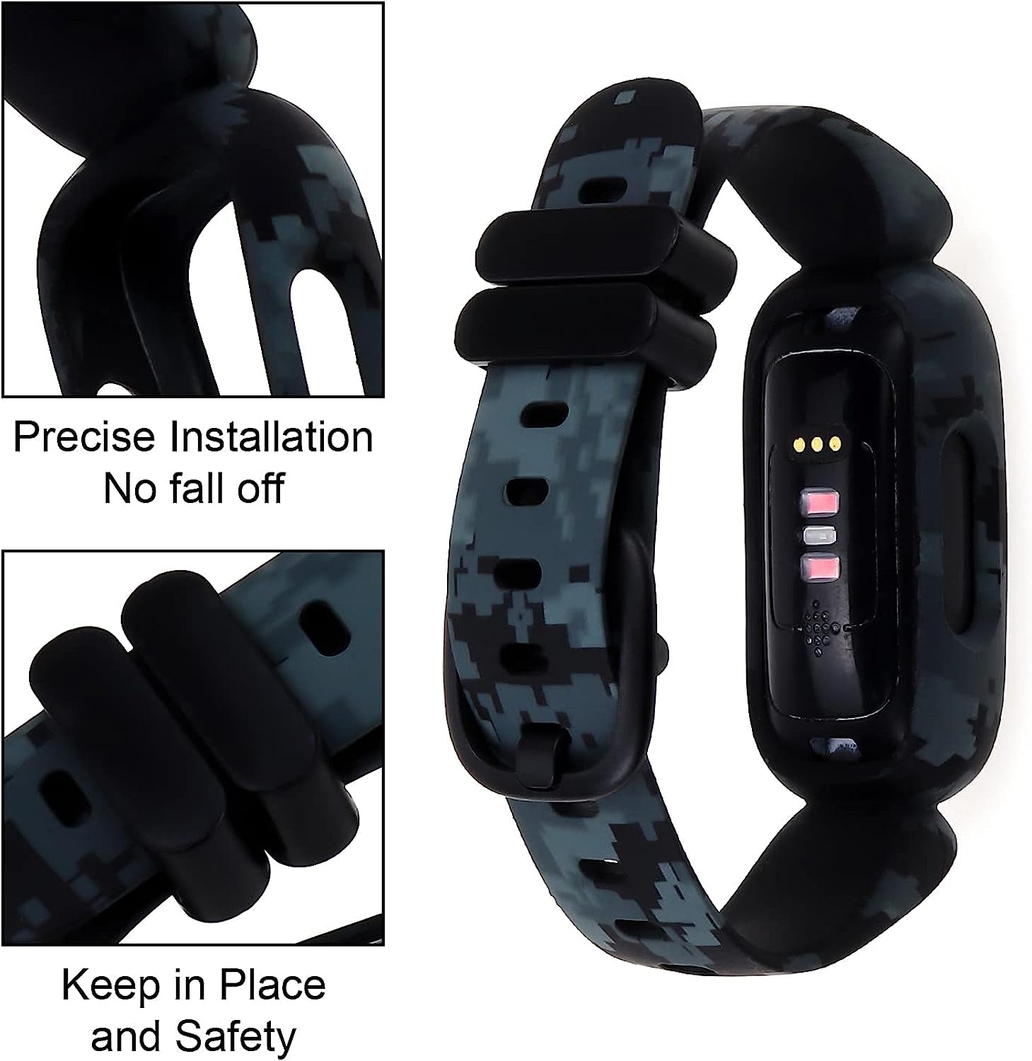 Ybludiy Compatible with Fitbit Ace 3 Bands for Kids, Soft Pattern Printed Floral Band Accessories Wristbands Replacement Bands for Fitbit Ace 3 Boys Girls  Ybludiy   