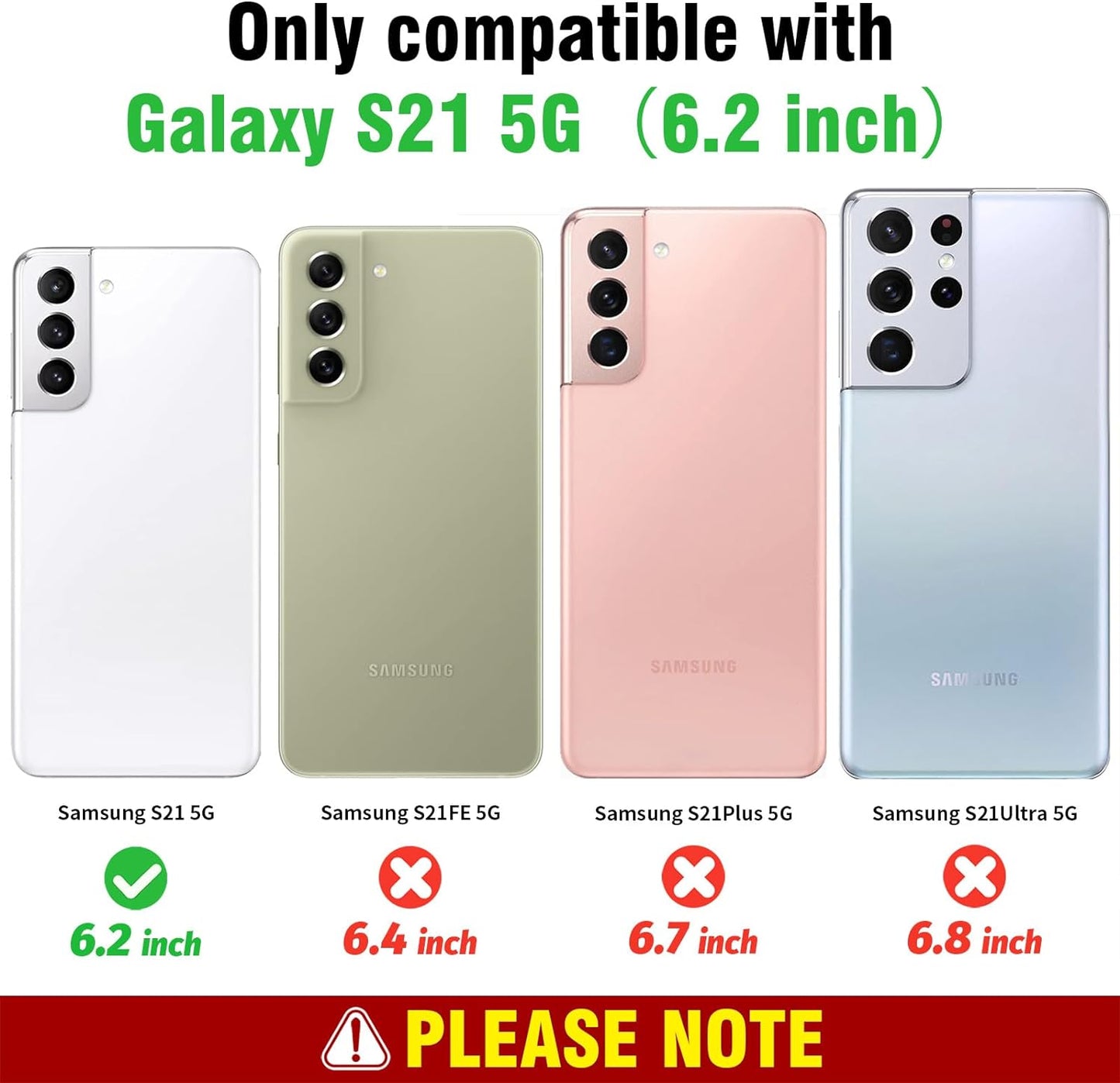 TROWRAP for Samsung Galaxy S21 Case Slim, Galaxy S21 5G Phone Case Black, Samsung S21 Case Dual Layer, 6.2 Inch  TROWRAP   