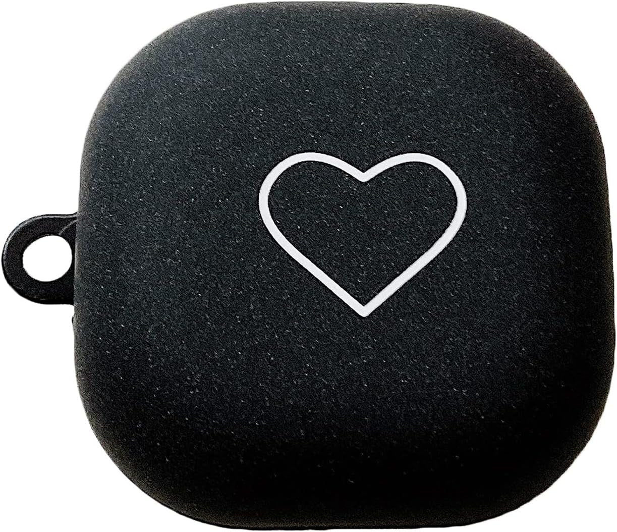 AOLABOKY Fashion Pink Love Heart Earphone Cover for Samsung Galaxy Buds Live Case PC Hard Shell Headphone Plush Keying (For Buds Live-2)  AOLABOKY   