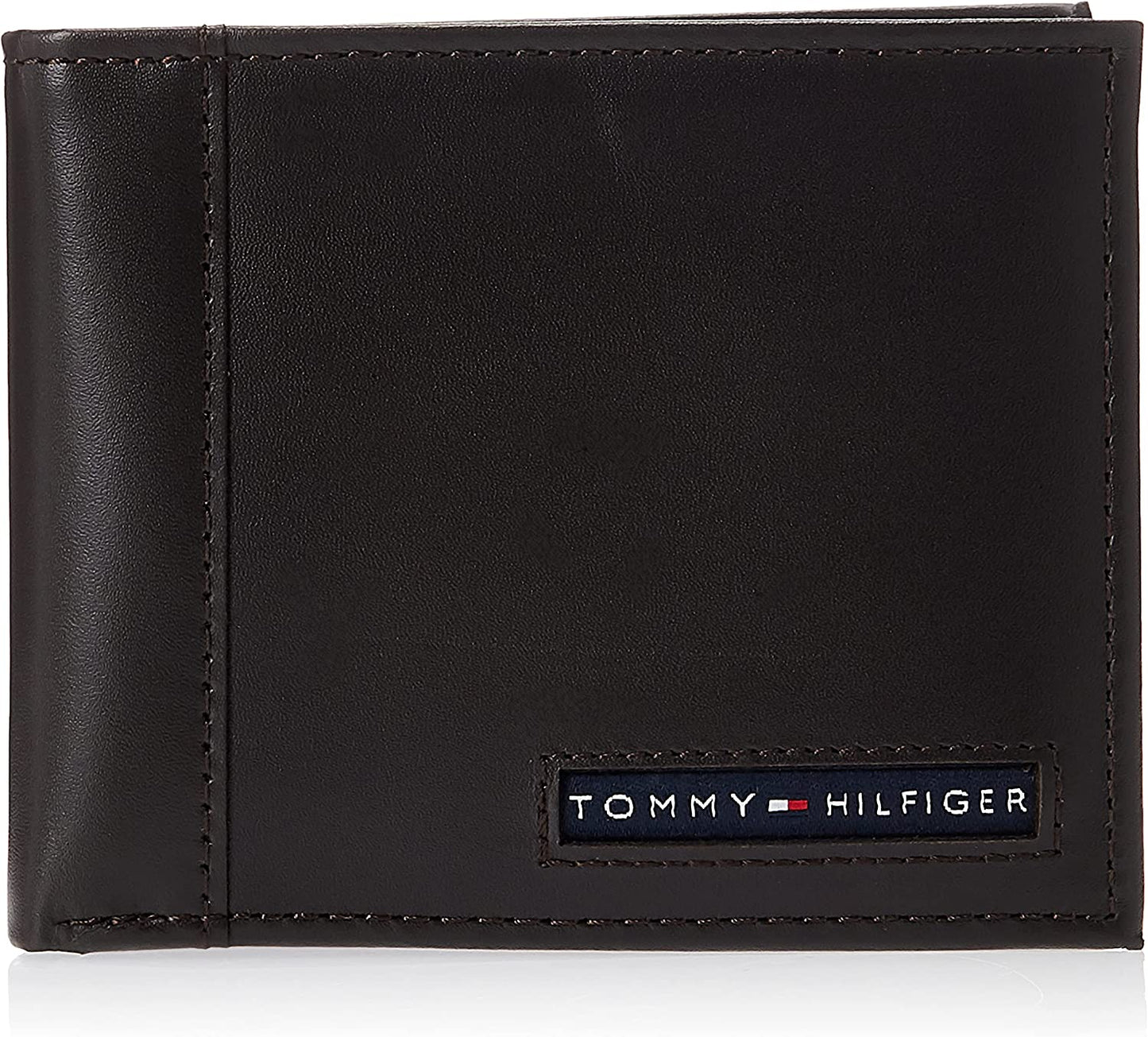 Tommy Hilfiger Men'S Genuine Leather Passcase Wallet with Multiple Card Slots  Tommy Hilfiger Men's Accessories Deep Brown One Size 