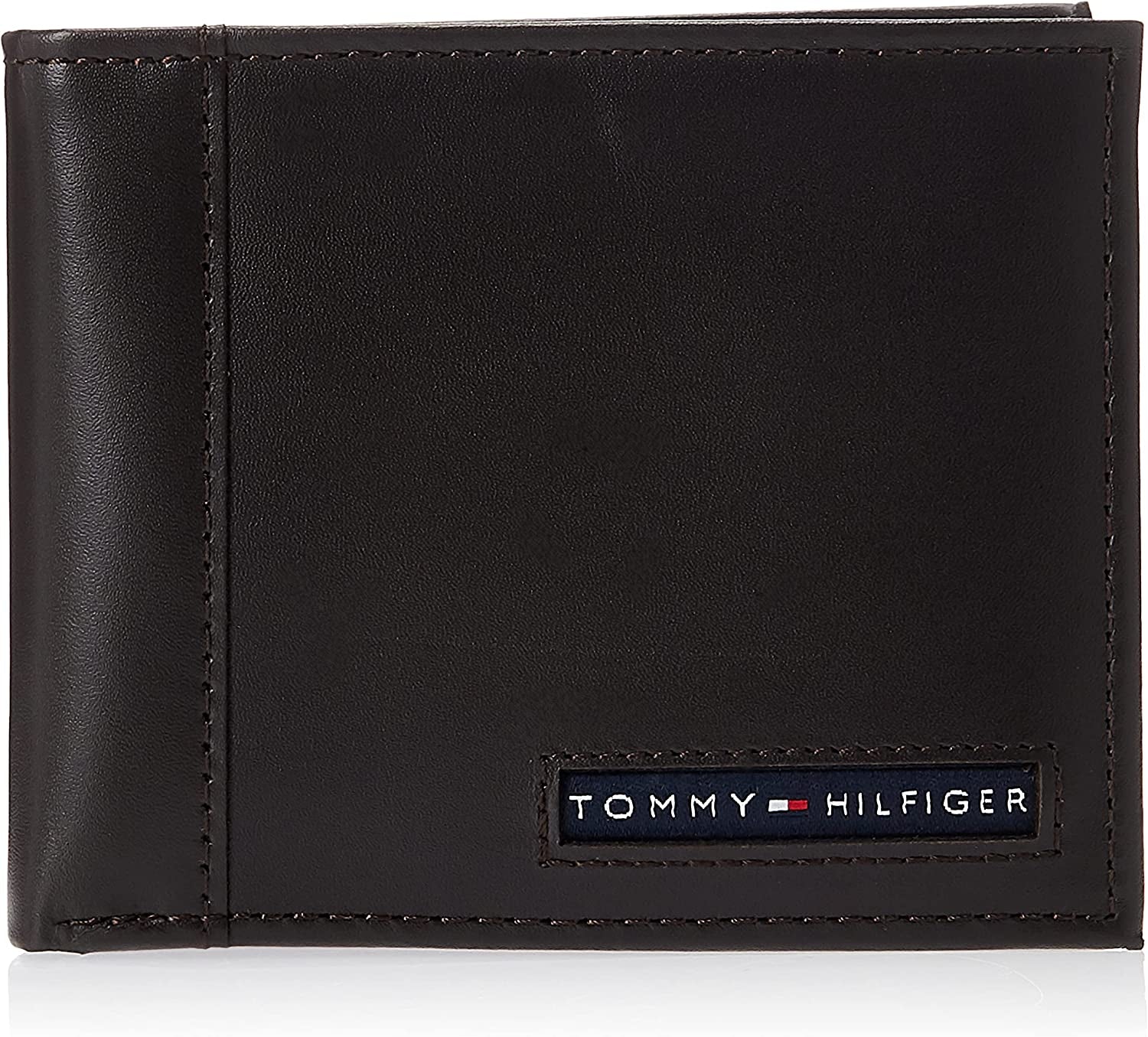 Tommy Hilfiger Men'S Genuine Leather Passcase Wallet with Multiple Card Slots  Tommy Hilfiger Men's Accessories Deep Brown One Size 