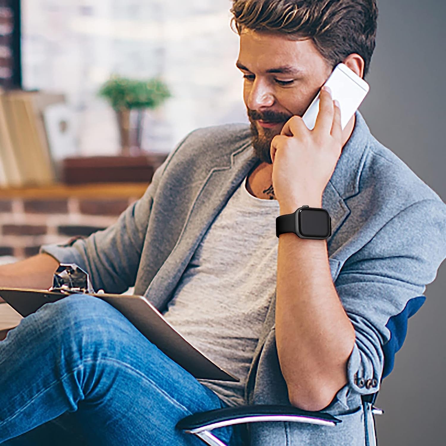 WJK 15 Pack Sport Bands Compatible with Apple Watch Bands 40Mm 38Mm 41Mm 42Mm 44Mm 45Mm 49Mm Women Men, Soft Silicone Waterproof Strap Wristbands for Iwatch Series Ultra SE 8 7 6 5 4 3 2 1  WJK   